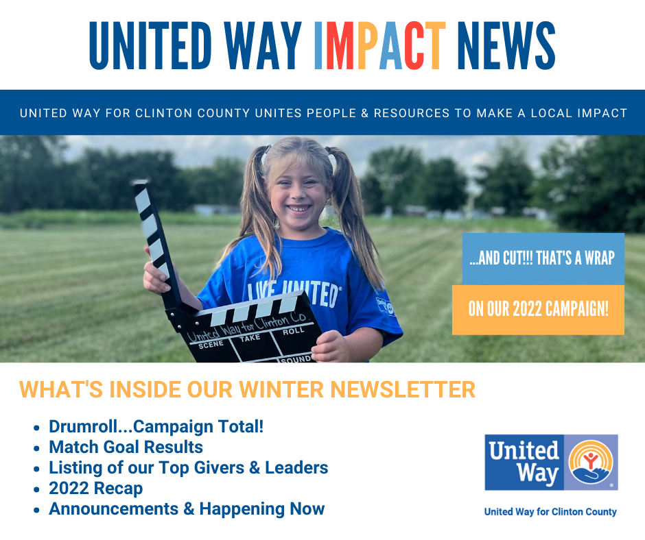 United Way Impact News – Quarterly Newsletter: January – March 2023